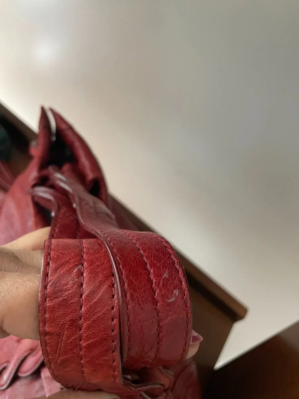 Junior Drake Berry Red Braided Leather Athena Hobo Bag